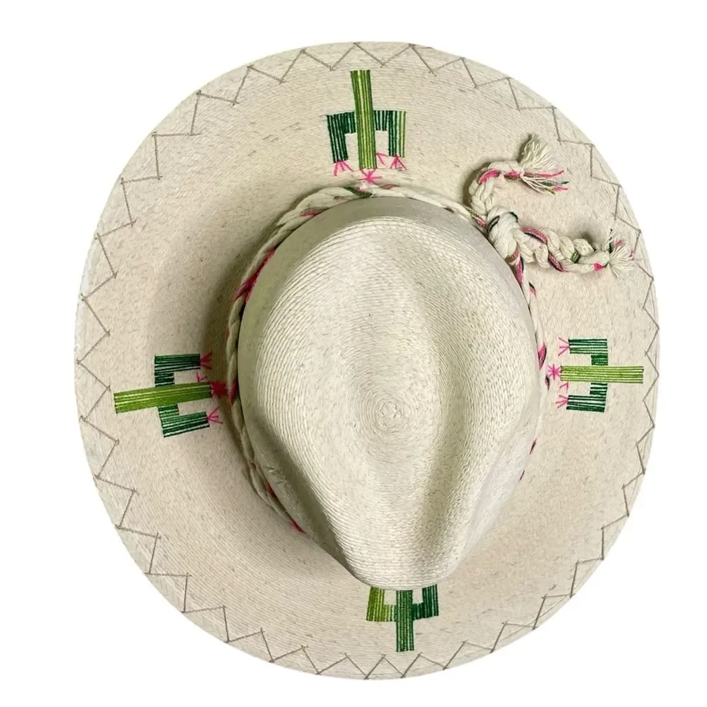 Corazon Playero Exclusive Cactus Embroidered Sun Hat